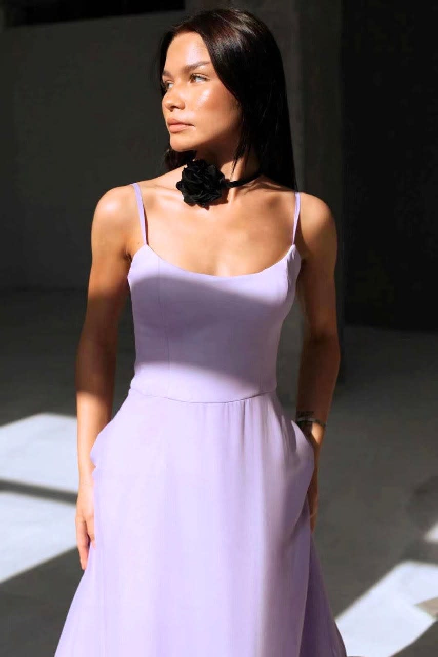 Women's Ruffle Hem Maxi Homecoming Dress | Katherine_7