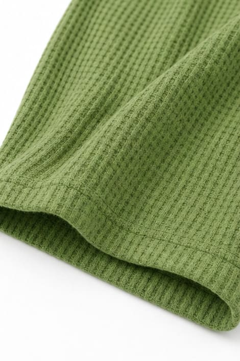 Women's Waffle Knit Henley Lounge Set | Joy_9