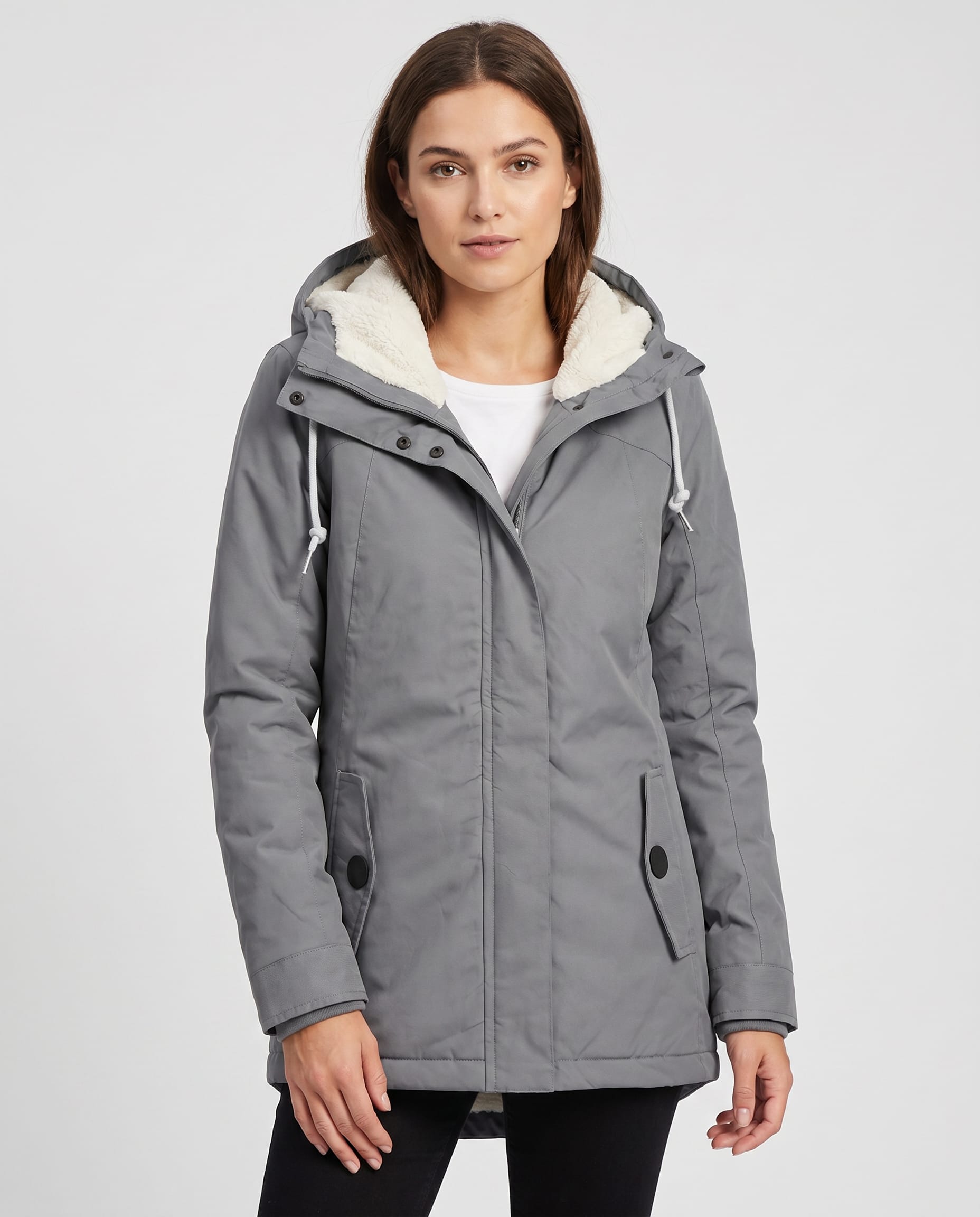 Women's Waterproof Fleece-Lined Rain Jacket | Delyth_2