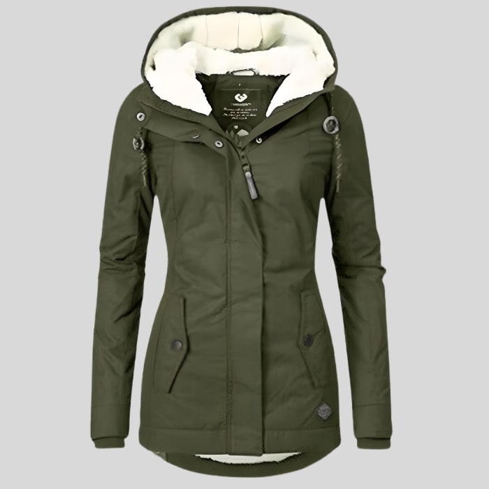 Women's Waterproof Fleece-Lined Rain Jacket | Delyth_9