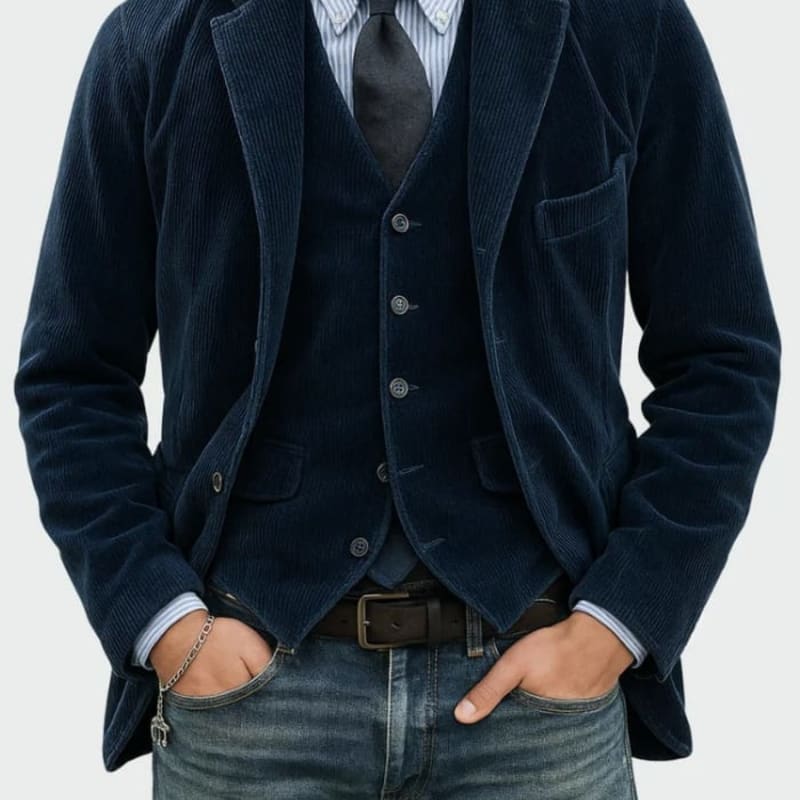 Men's Corduroy Blazer and Waistcoat Set | Lorcan_1