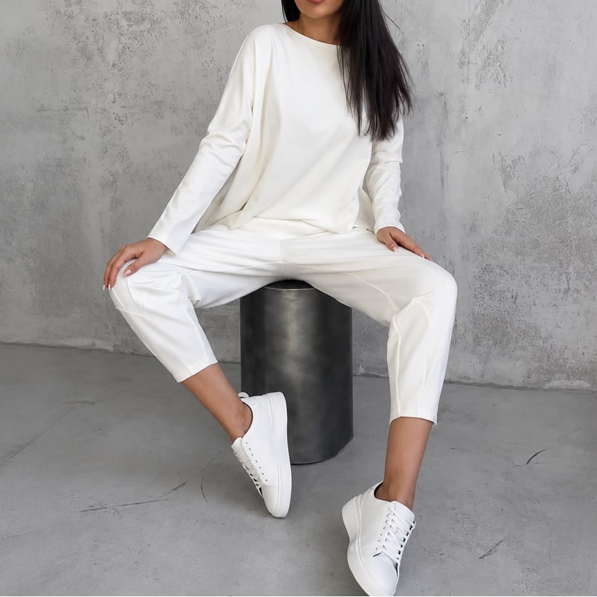 Women's Pleated Trouser Two-Piece Set | Johanna_9