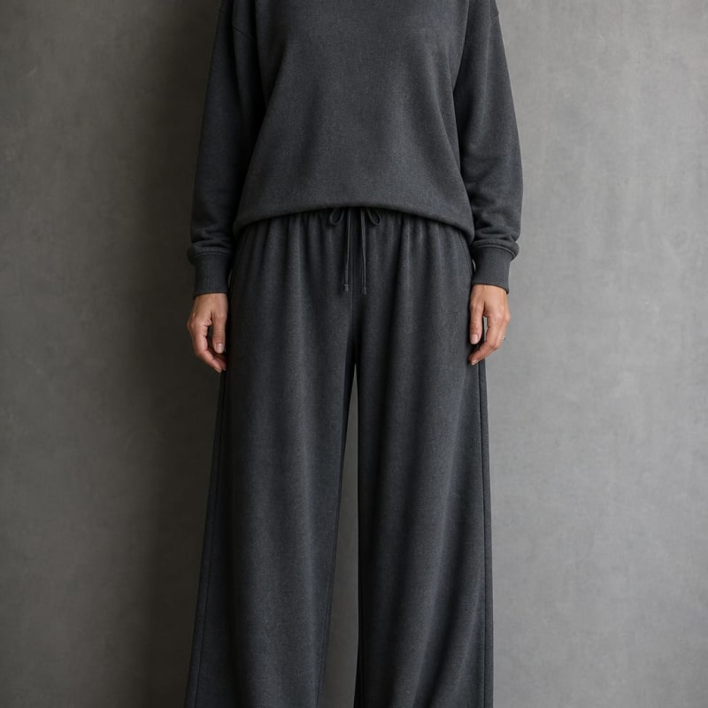 Women's Turtleneck Wide Leg Lounge Set | Maxine_1