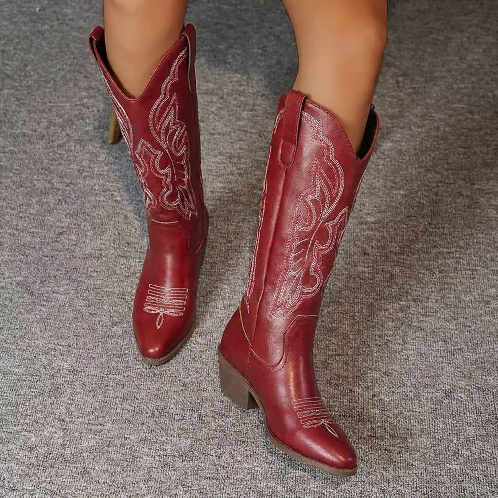 Women's Embroidered Western Boots | Eilidh_12