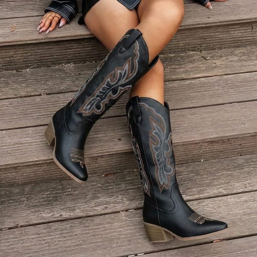 Women's Embroidered Western Boots | Eilidh_14