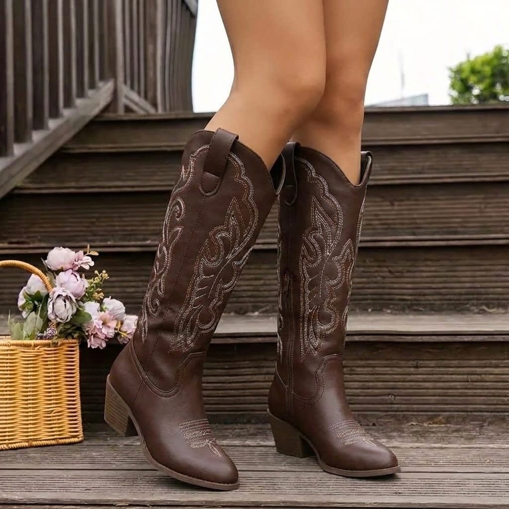 Women's Embroidered Western Boots | Eilidh_2