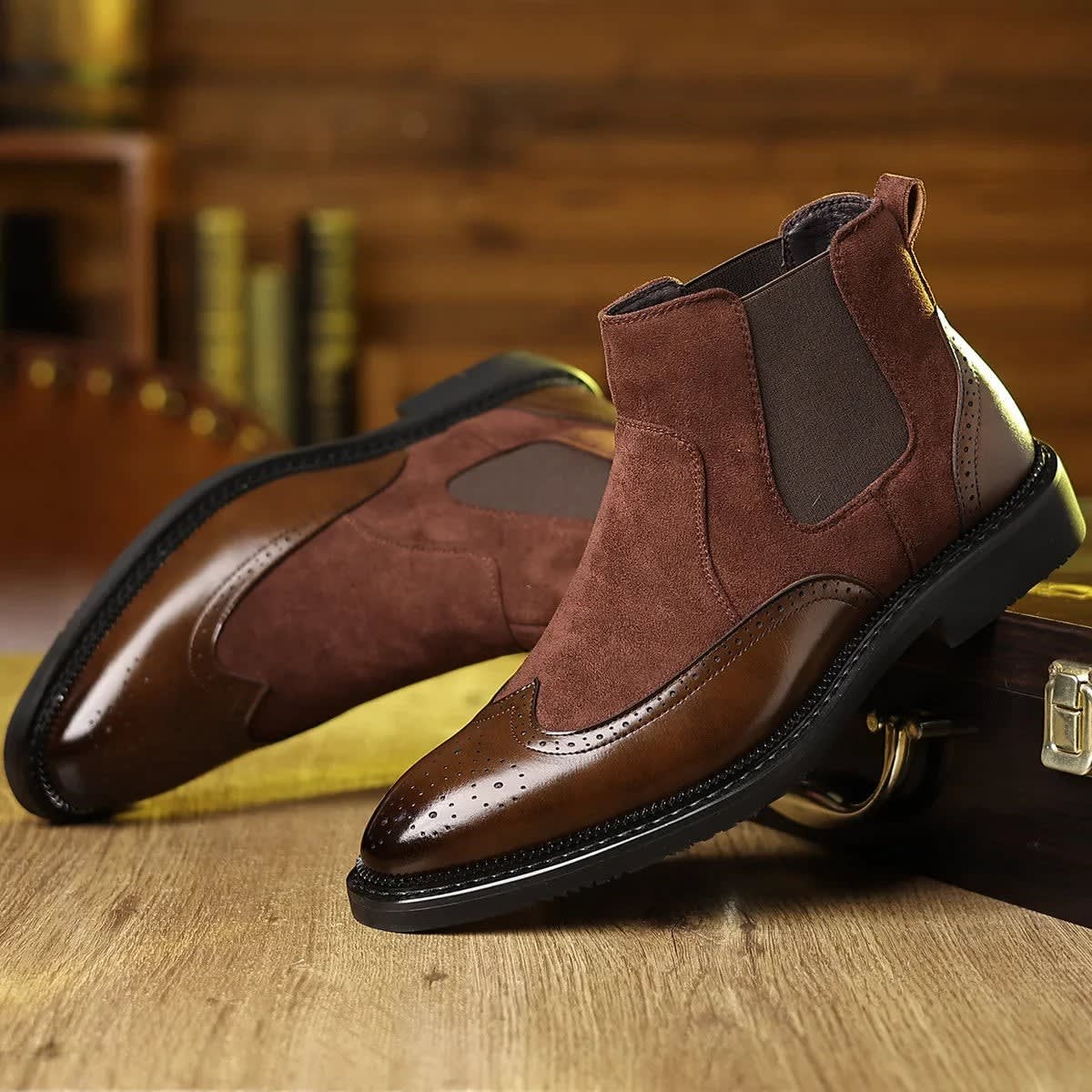 Men's Suede Chelsea Boots | Isaiah_5