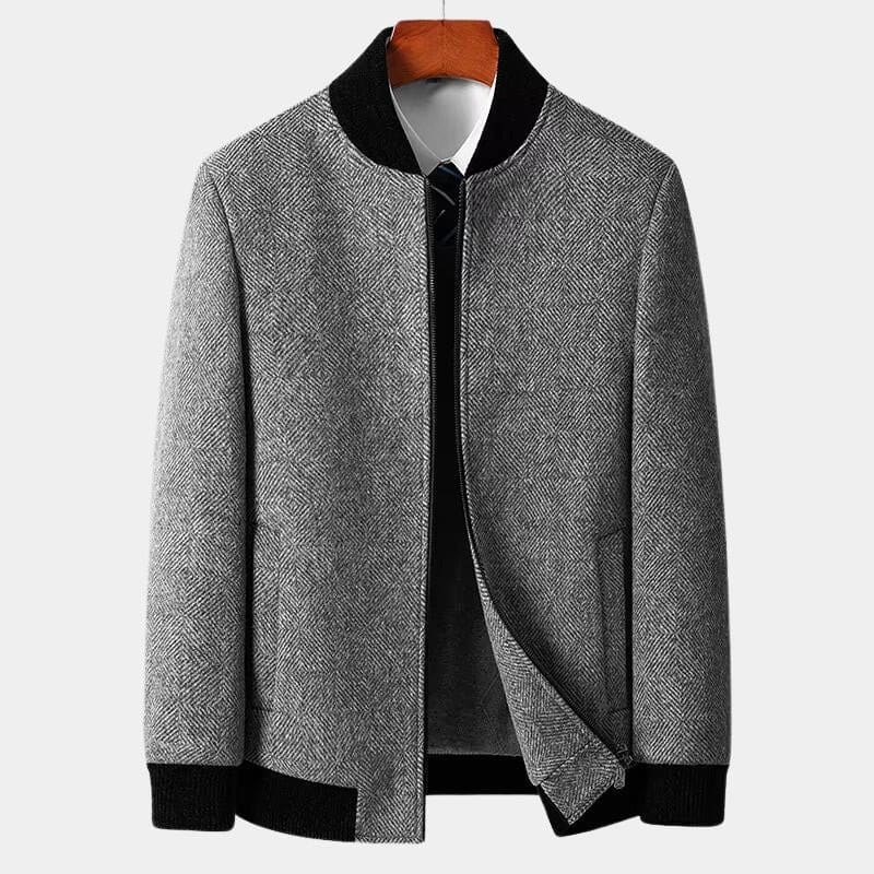 Men's Herringbone Wool Jacket | Nathaniel_3