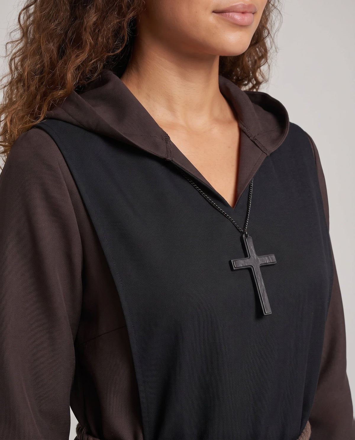 Women's Hooded Nun Costume Robe | Diane_2