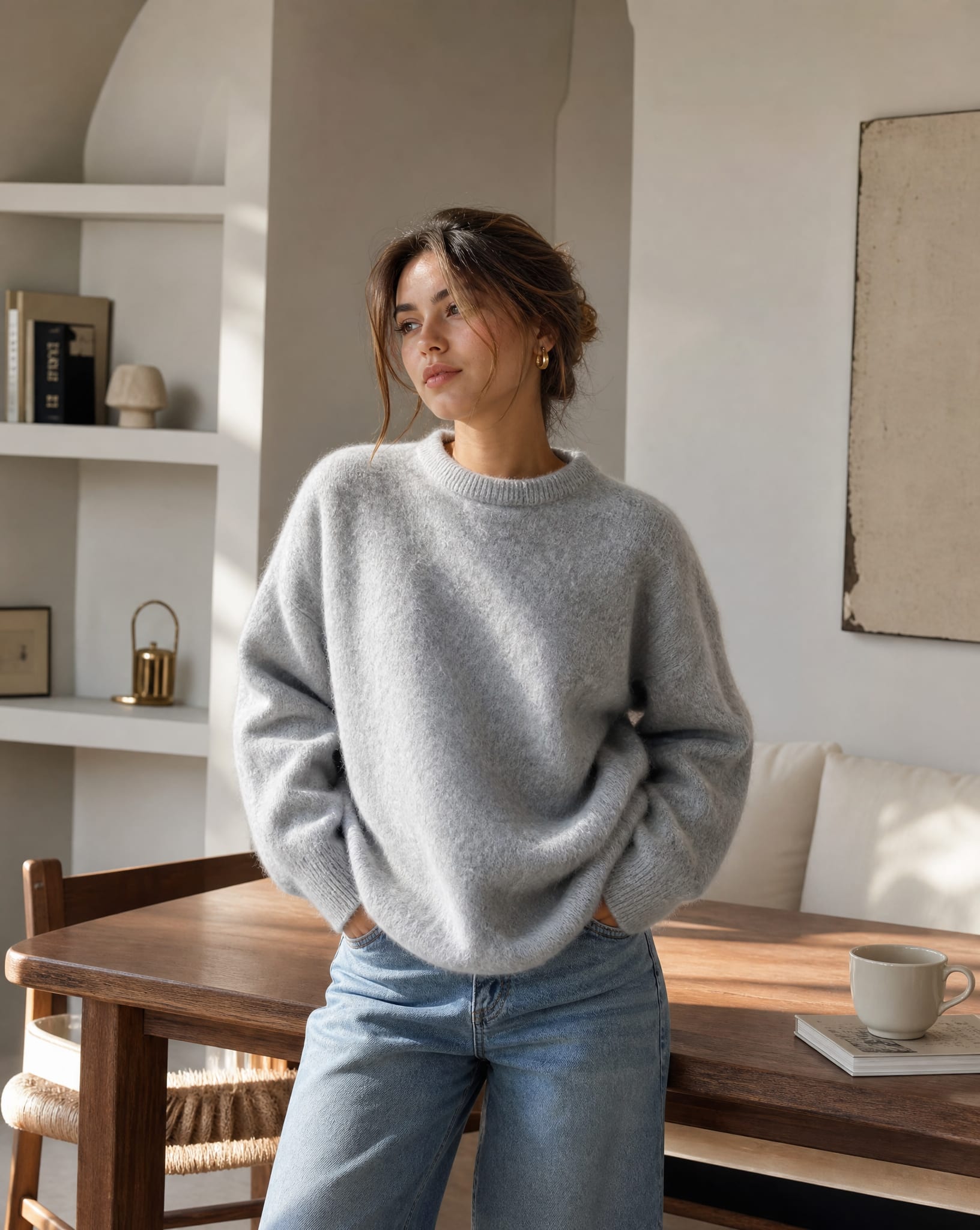 Women's Mohair Blend Knit Jumper | Clemmie_2