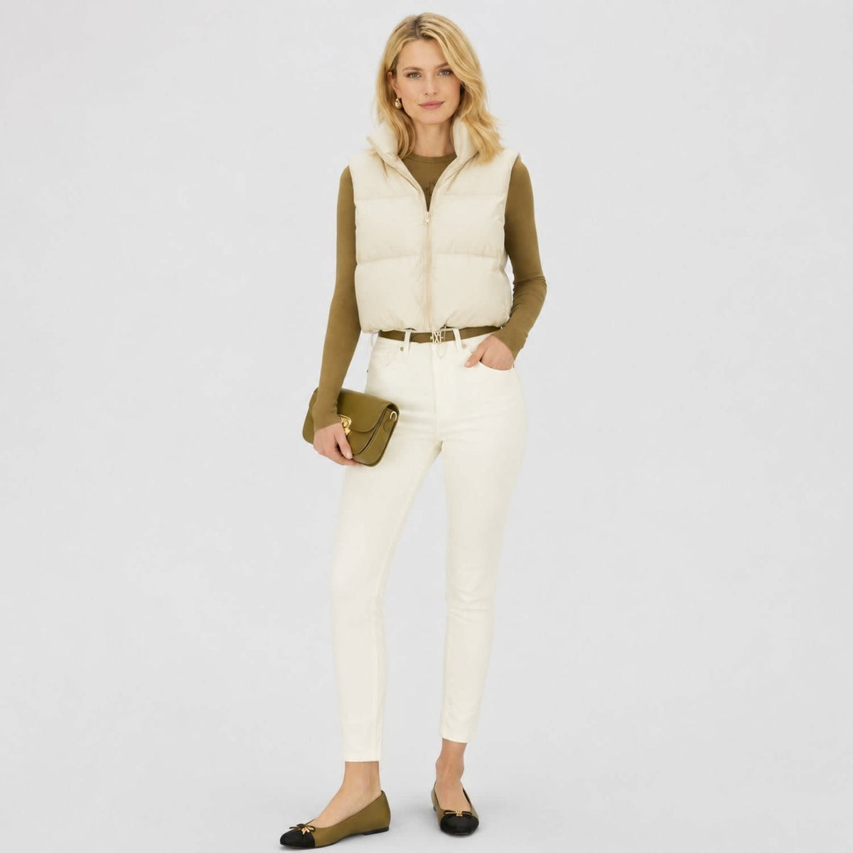 Women's Cropped Puffer Gilet | Colette_2