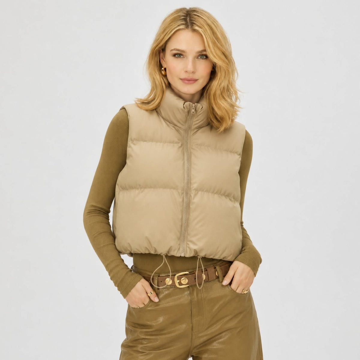 Women's Cropped Puffer Gilet | Colette_6