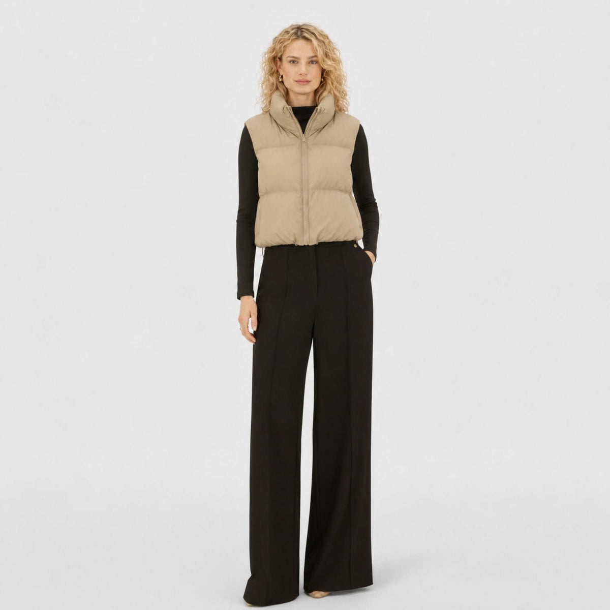 Women's Cropped Puffer Gilet | Colette_7