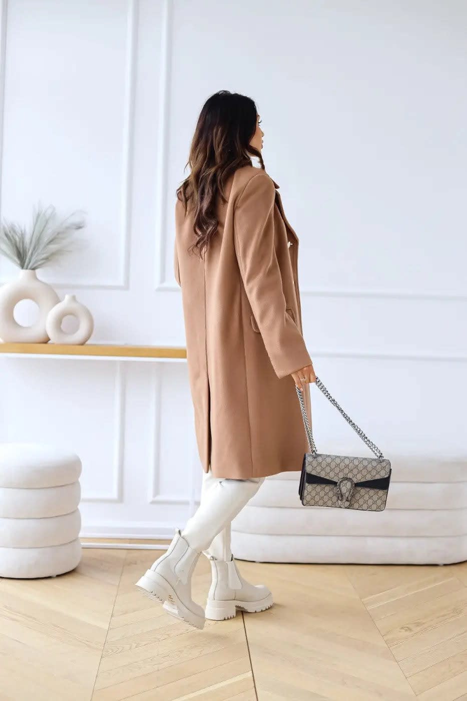 Women's Double-Breasted Wool Coat | Thea_7