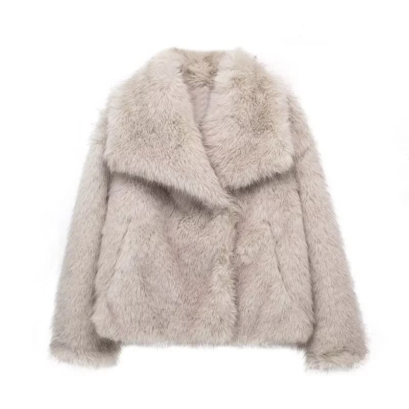 Women's Cropped Faux Fur Coat | Glenys_2