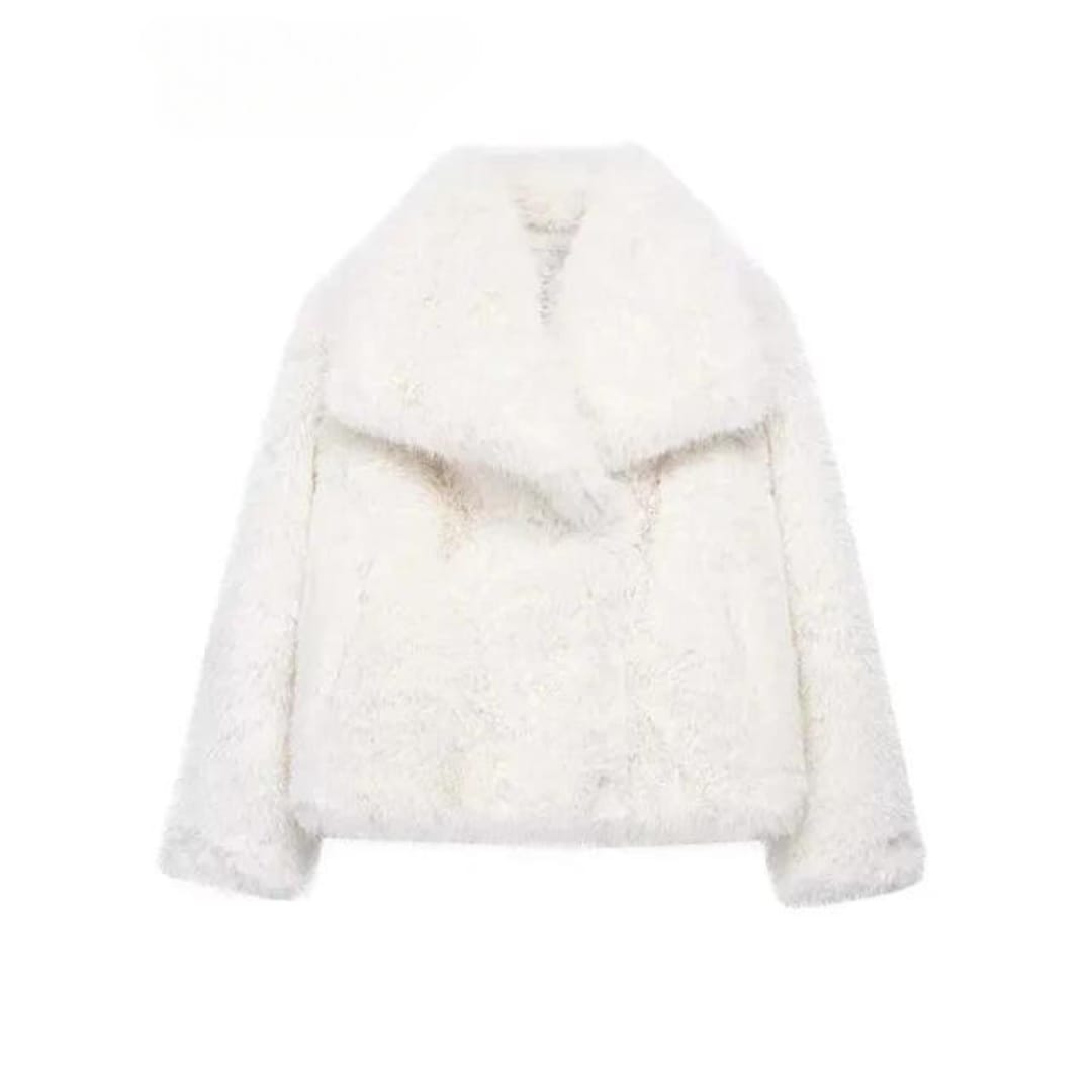 Women's Cropped Faux Fur Coat | Glenys_5