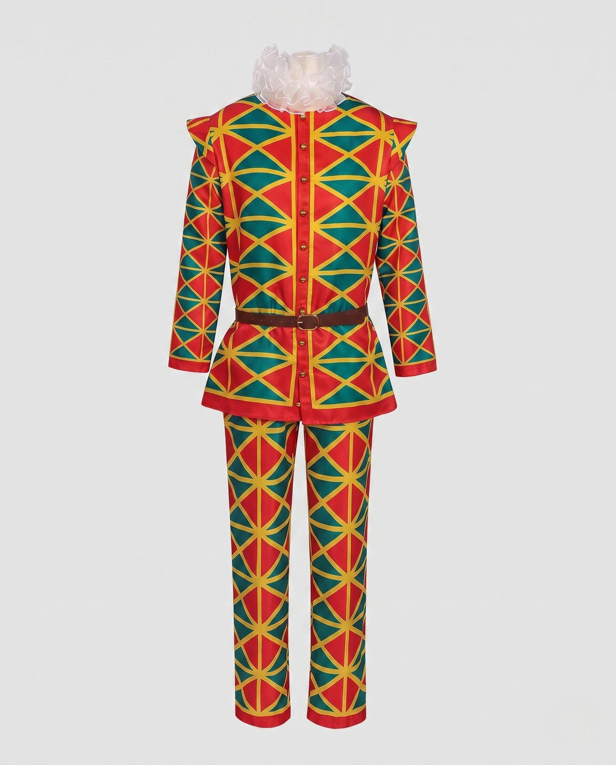Women's Printed Harlequin Costume Set | Theodora_4