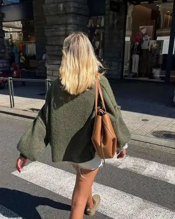 Women's Oversized Balloon Sleeve Jumper | Cissie_3