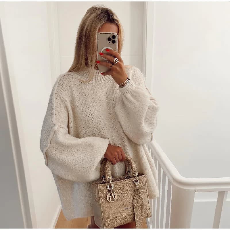 Women's Oversized Balloon Sleeve Jumper | Cissie_5