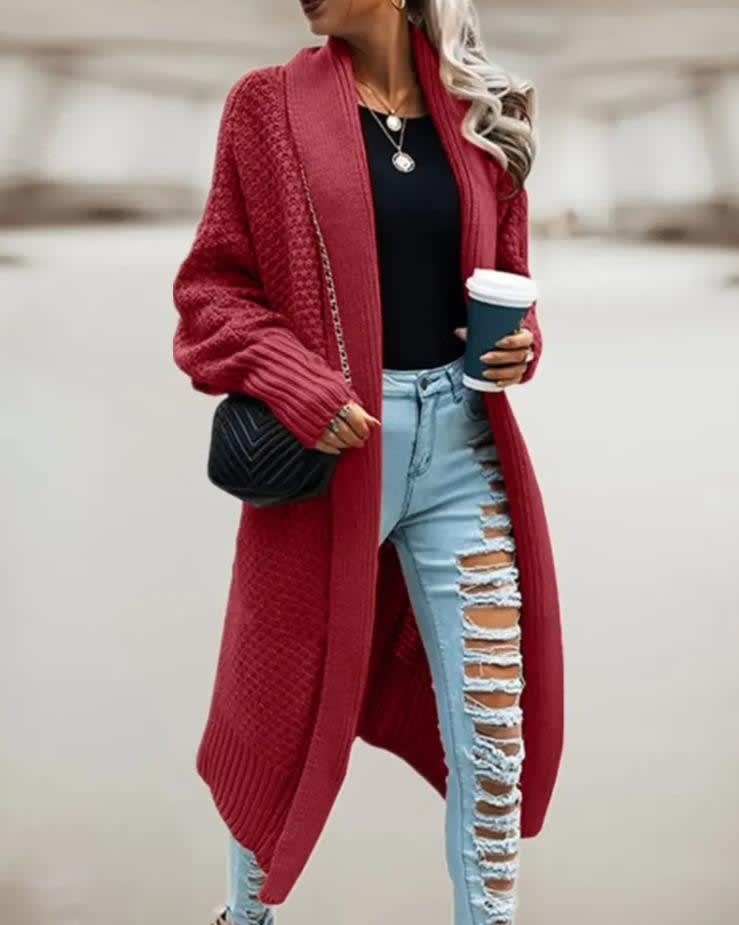 Women's Chunky Knit Hooded Cardigan | Zennor_7