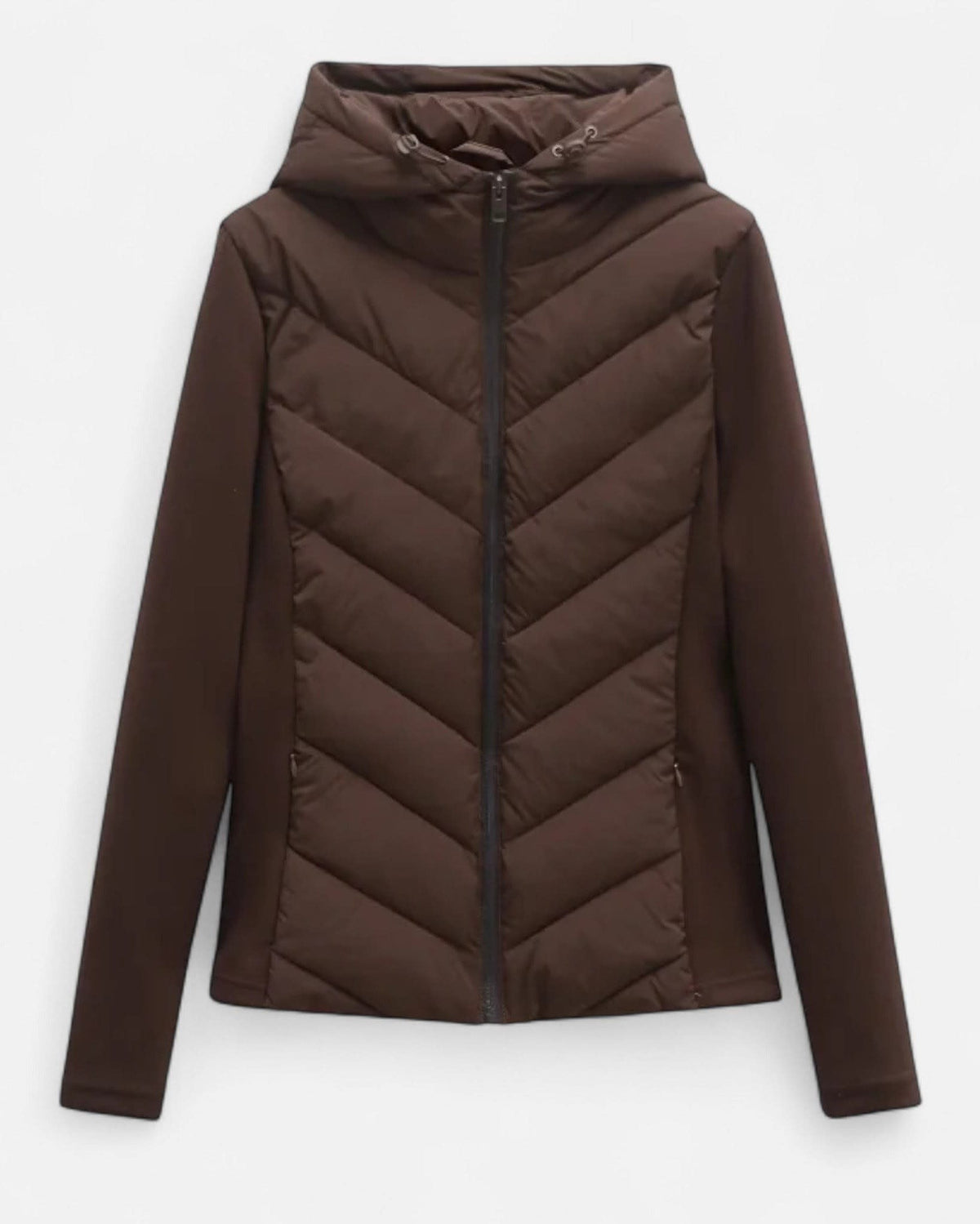 Women's Chevron Quilted Puffer Jacket | Candice_4