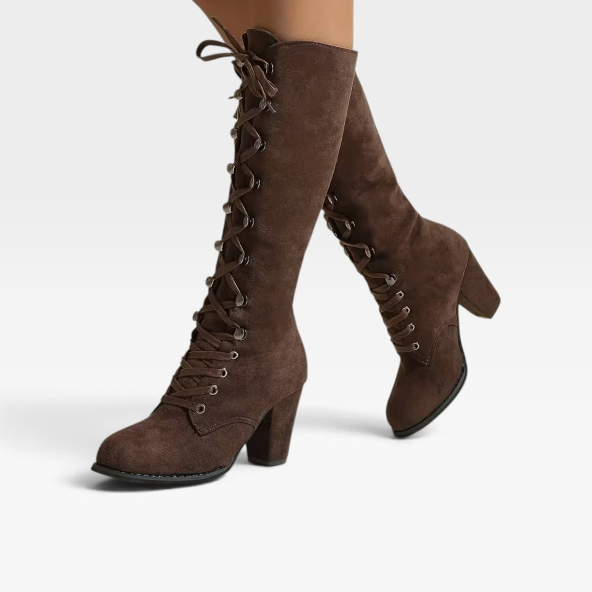 Women's Lace-Up Knee High Boots | Christina_2