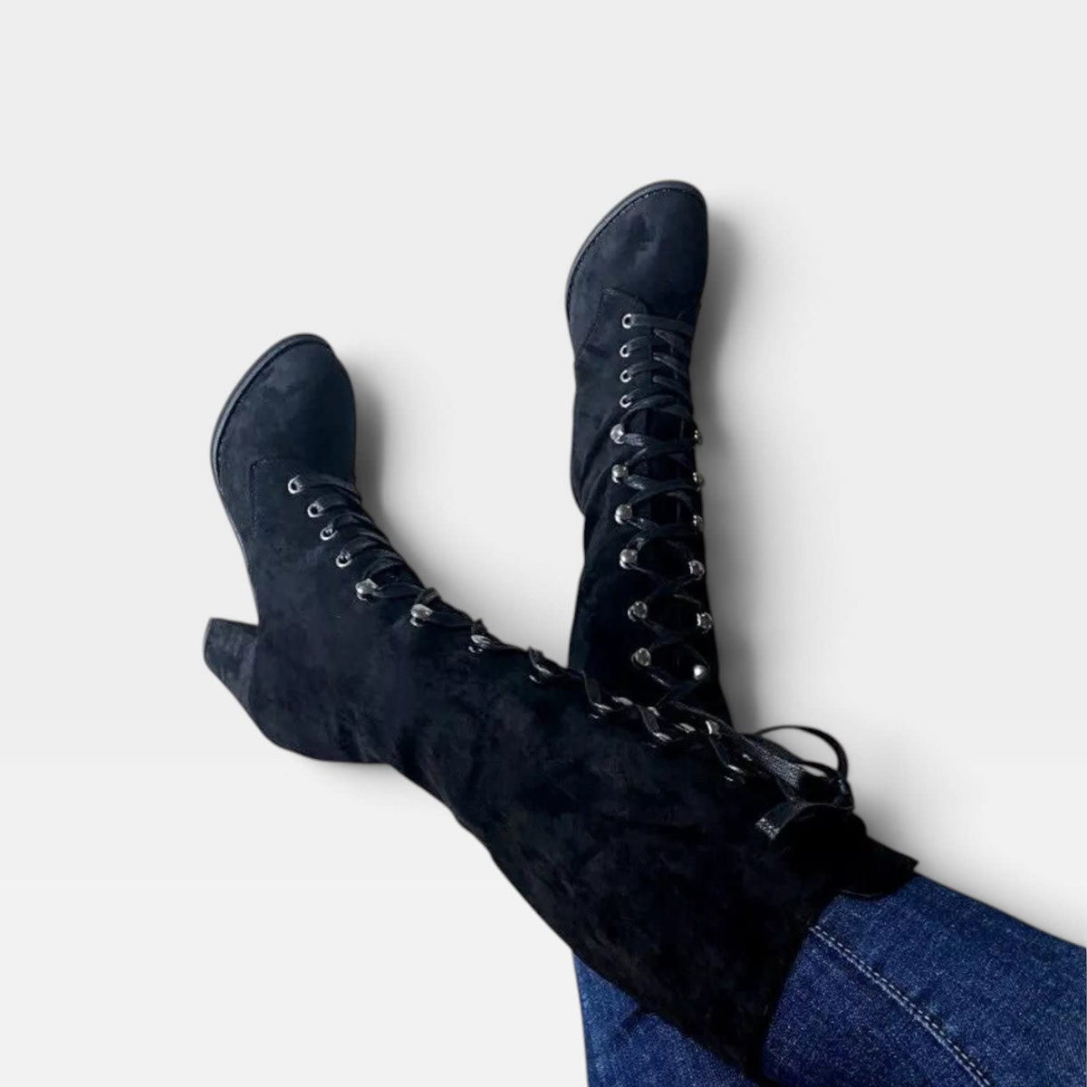Women's Lace-Up Knee High Boots | Christina_5