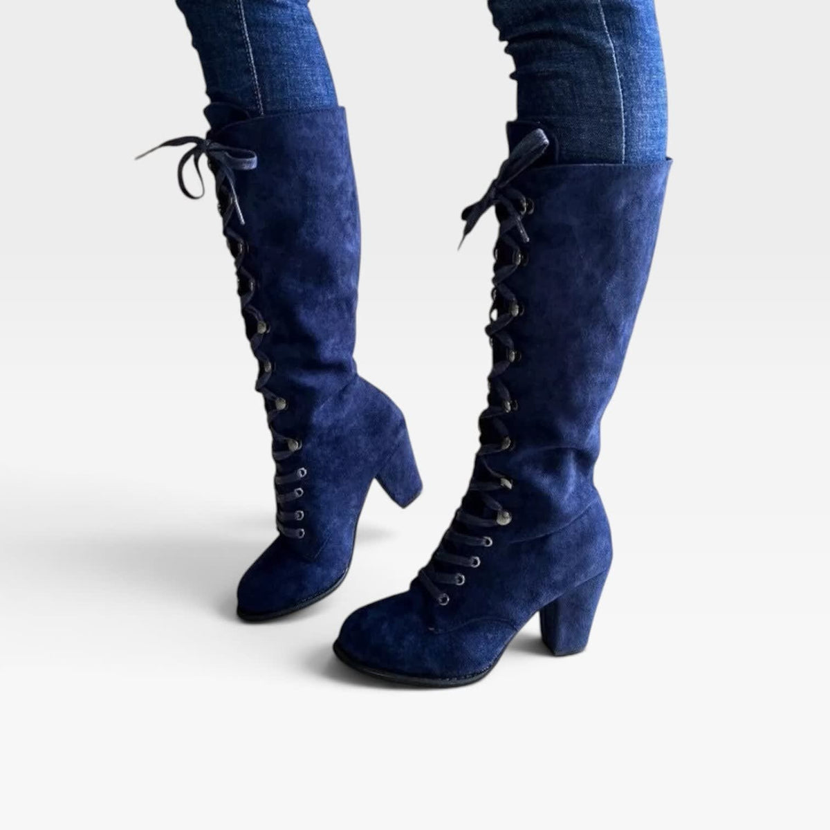 Women's Lace-Up Knee High Boots | Christina_8