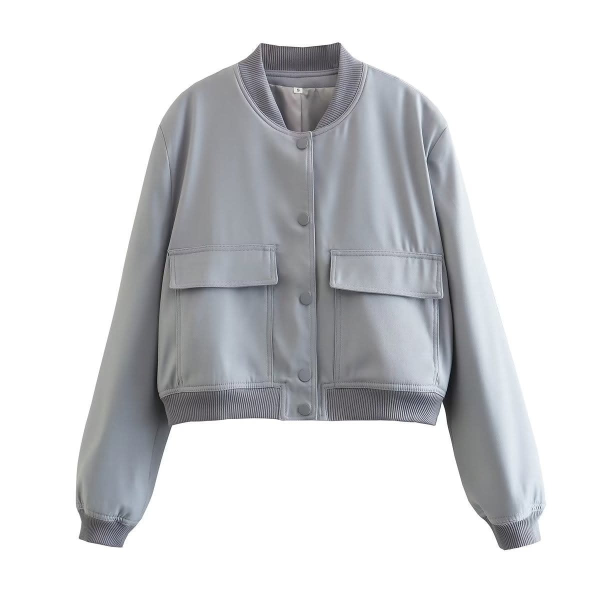 Women's Cropped Bomber Jacket | Dwynwen_12
