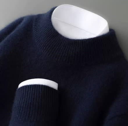 Women's Fine Knit Mock Neck Jumper | Simone_3
