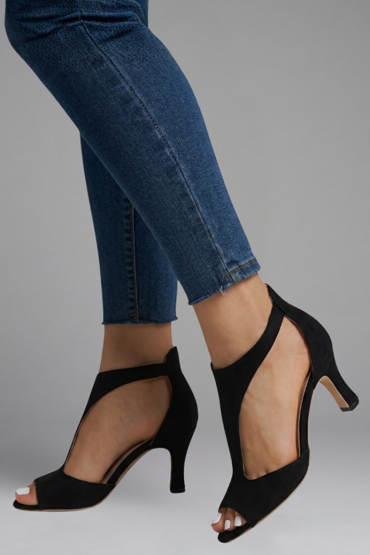 Women's Cut Out Peep Toe Heels | Rosina_7