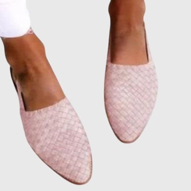 Women's Woven Slingback Flats | Peronel_5