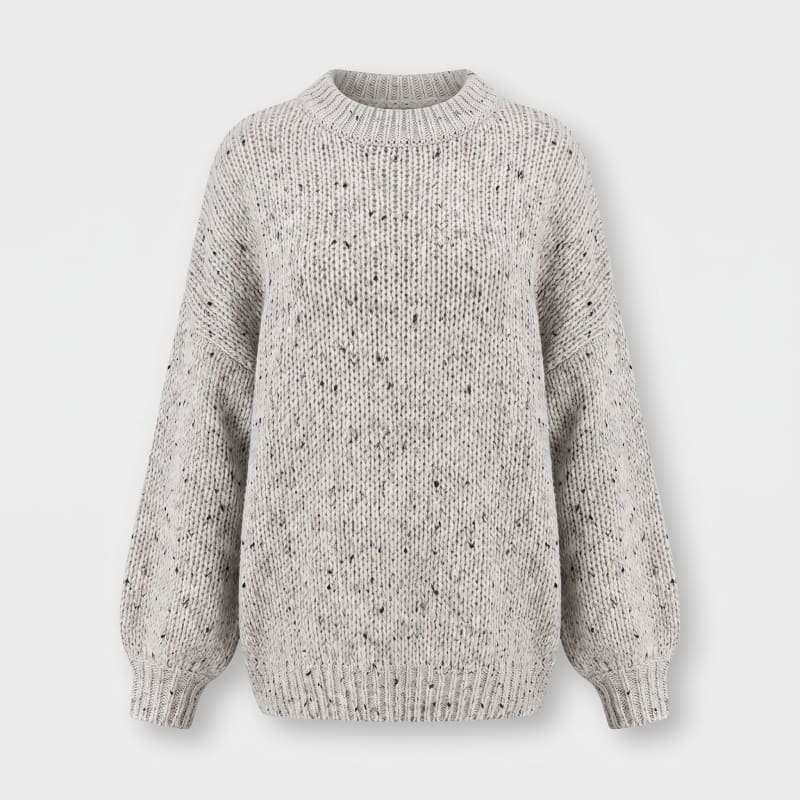 Women's Oversized Chunky Speckled Knit Jumper | Sylvie_1