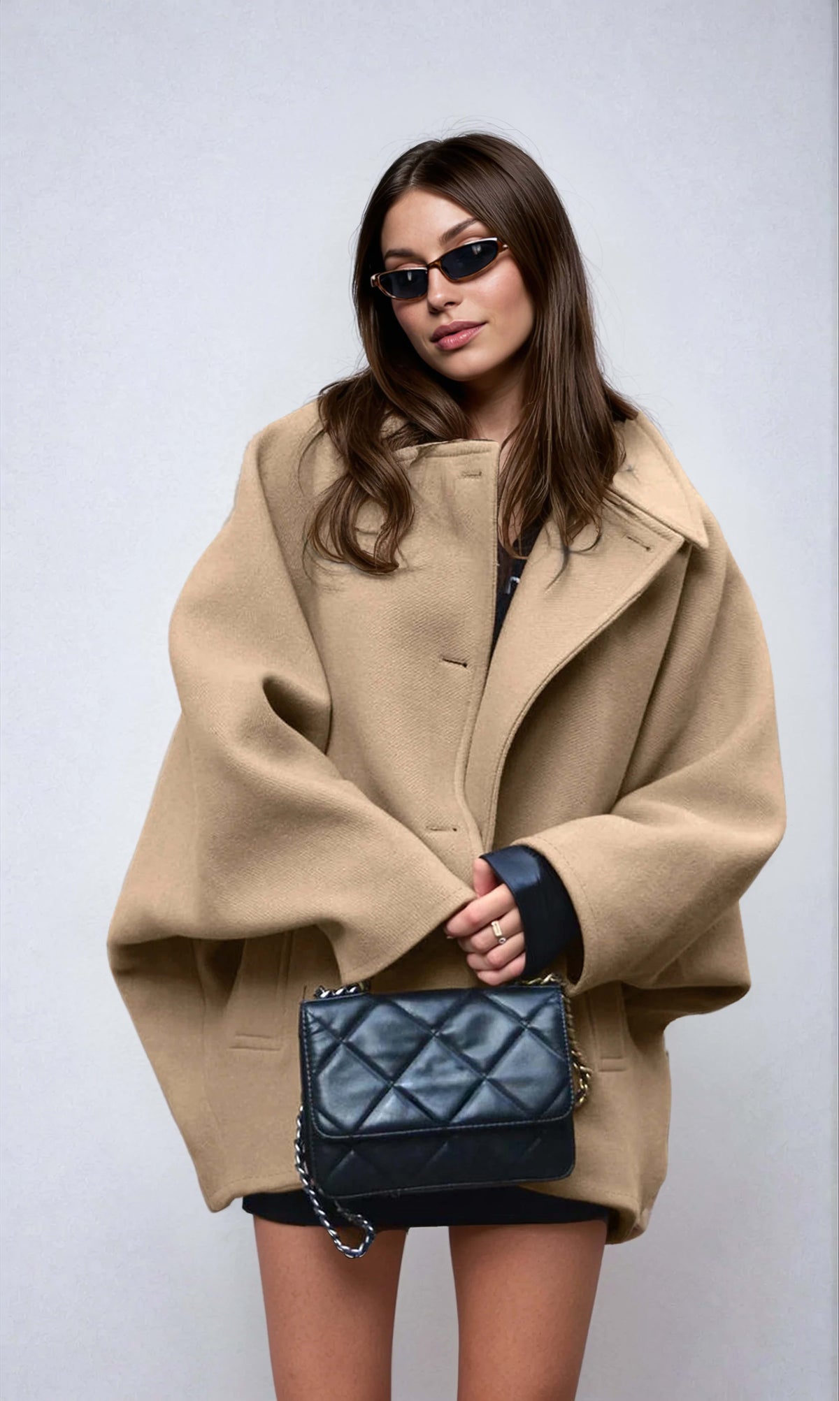 Women's Oversized Wool Coat | Willa_2