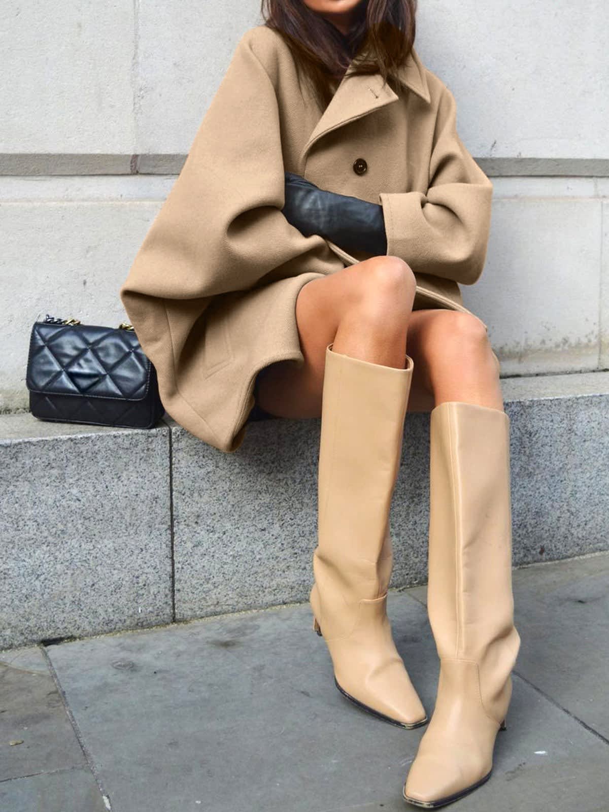 Women's Oversized Wool Coat | Willa_5