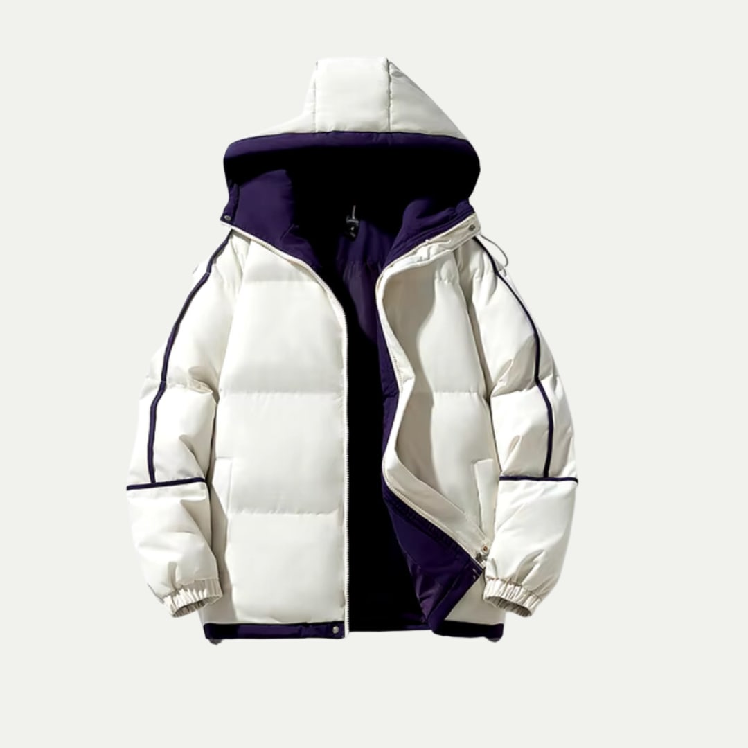 Women's Oversized Hooded Puffer Jacket | Elin_3
