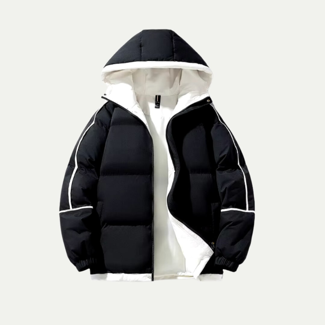 Women's Oversized Hooded Puffer Jacket | Elin_4