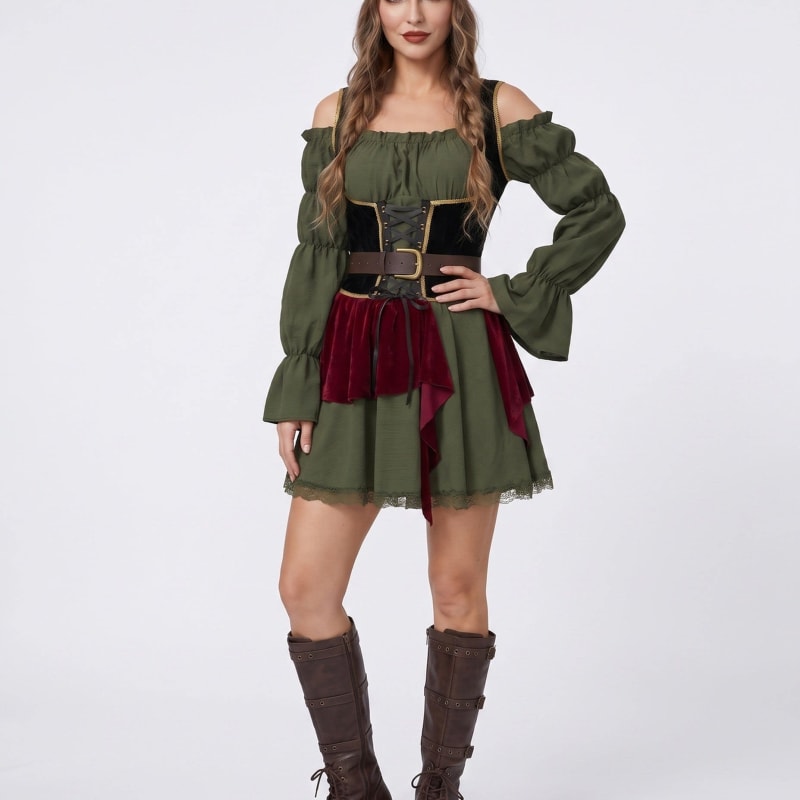 Women's Corset Pirate Costume Dress | Octavia_1