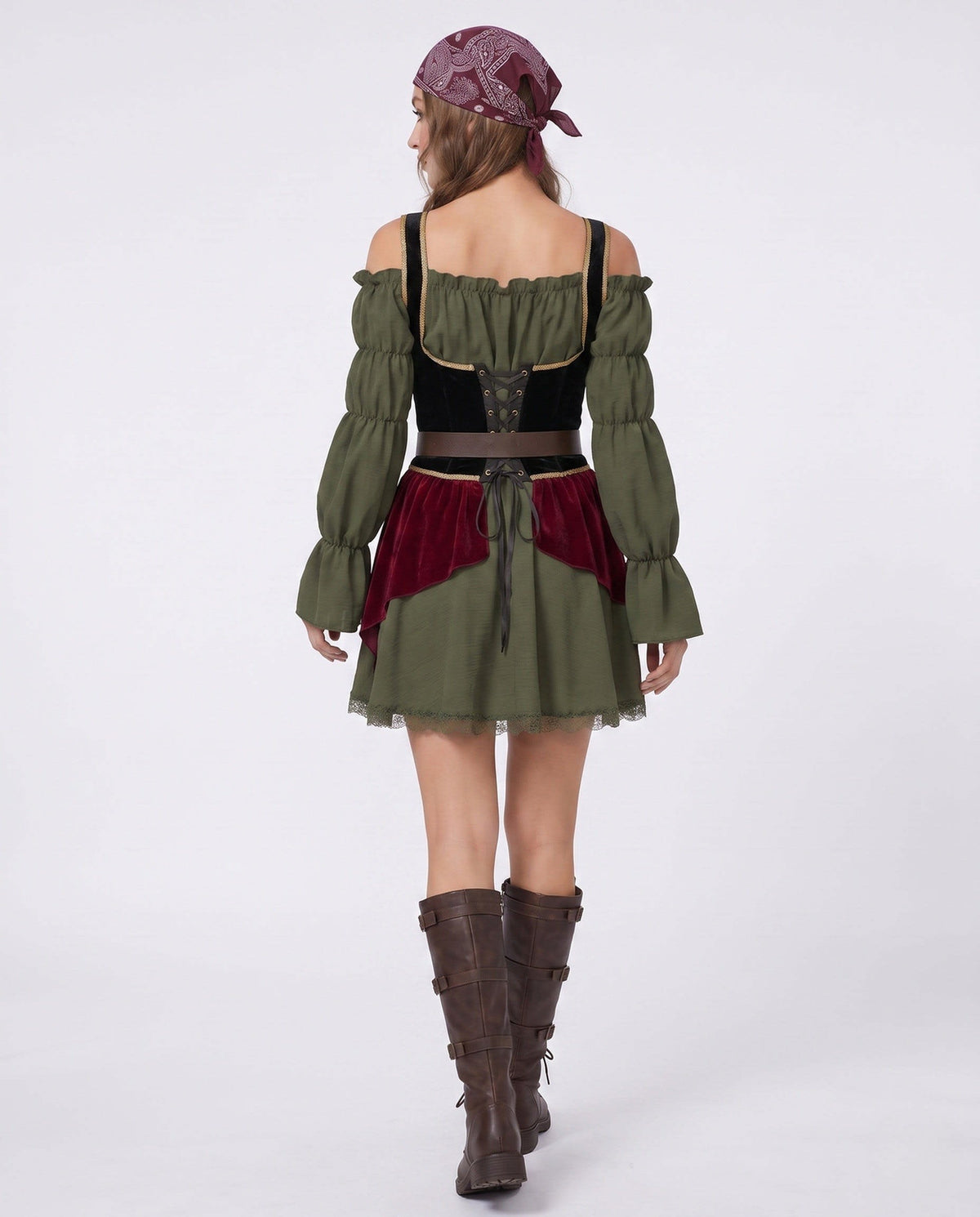 Women's Corset Pirate Costume Dress | Octavia_4