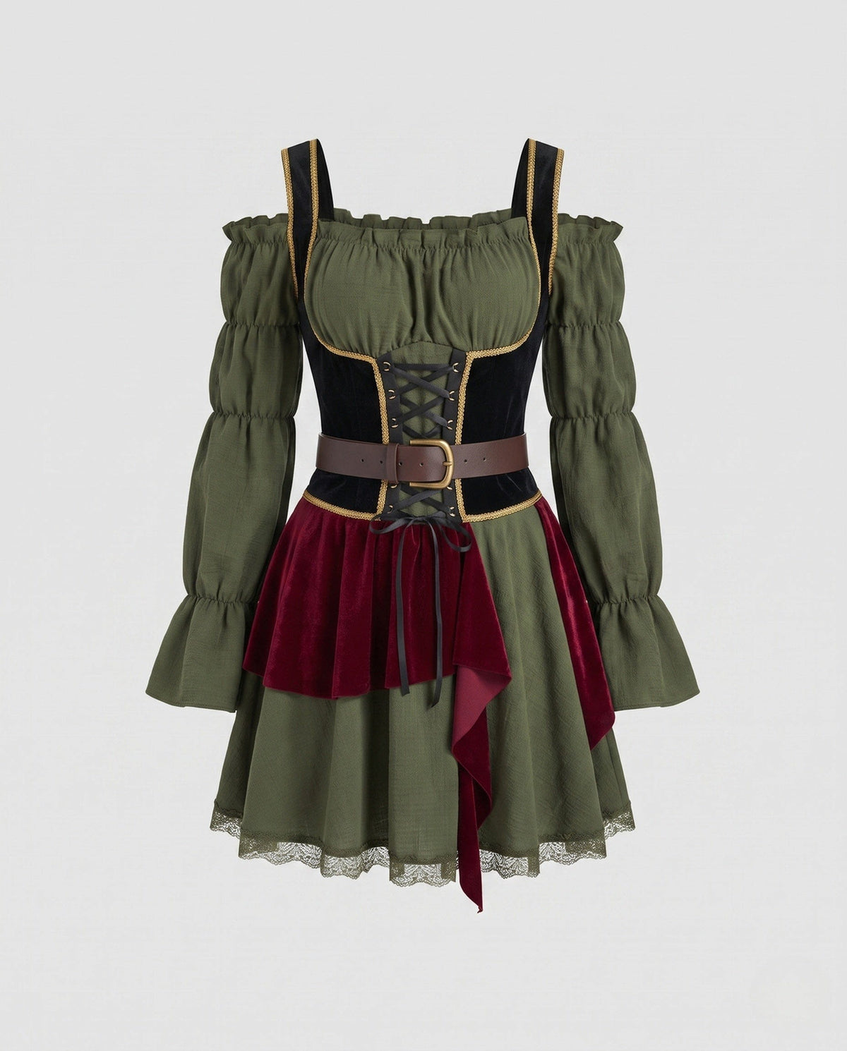 Women's Corset Pirate Costume Dress | Octavia_5