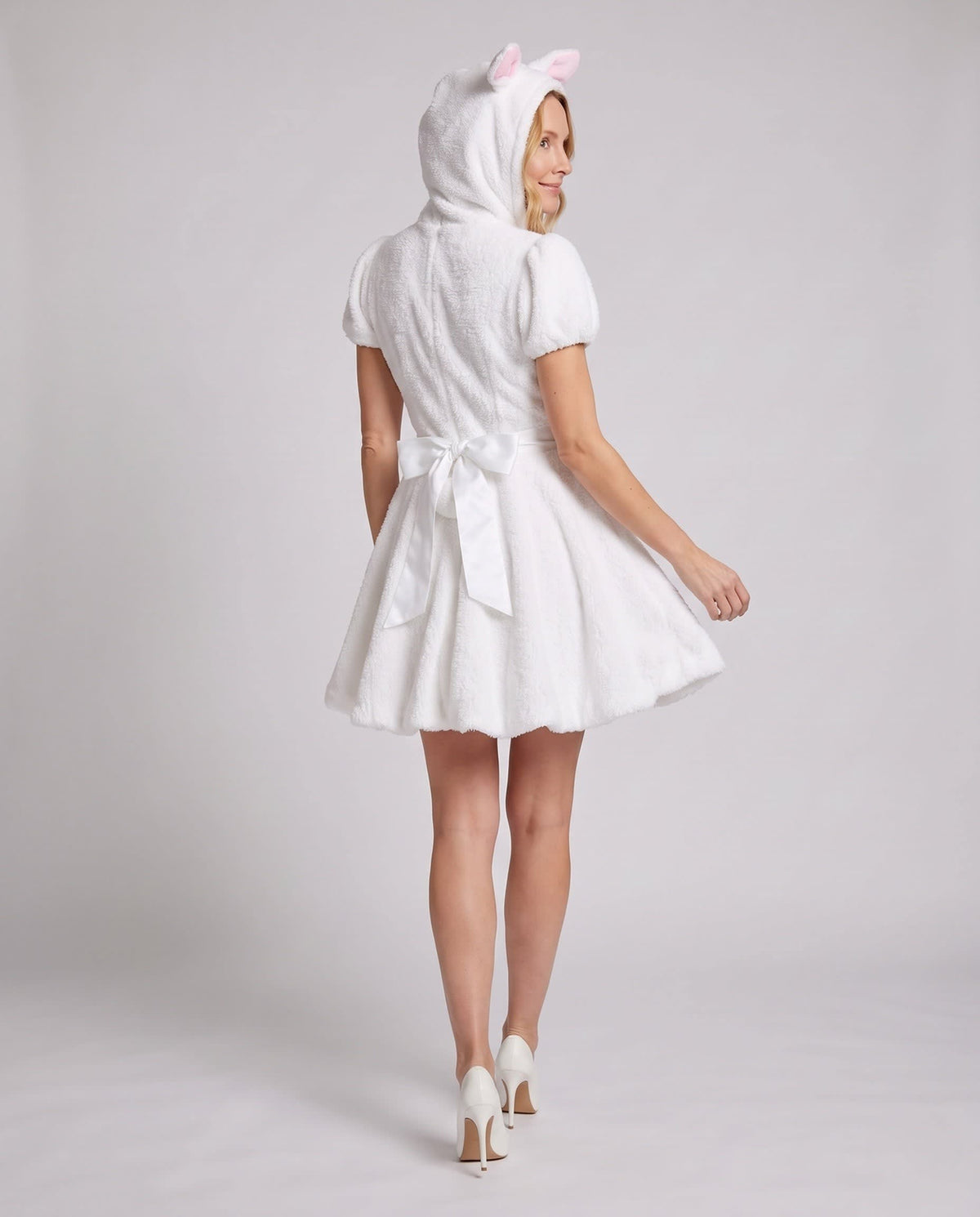 Women's Plush Bunny Costume Mini Dress | Jenny_3