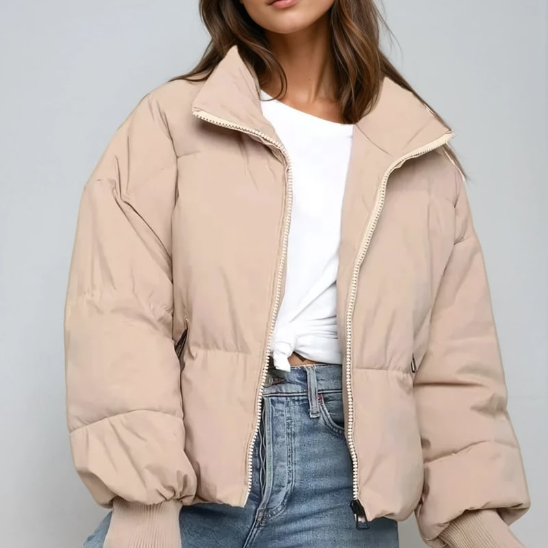 Women's Oversized Quilted Puffer Jacket | Tegan_1
