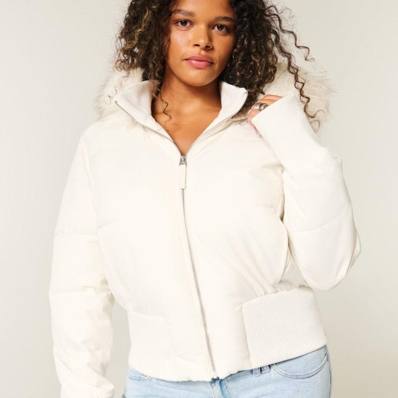 Women's Cropped Quilted Puffer Jacket | Ellie_1