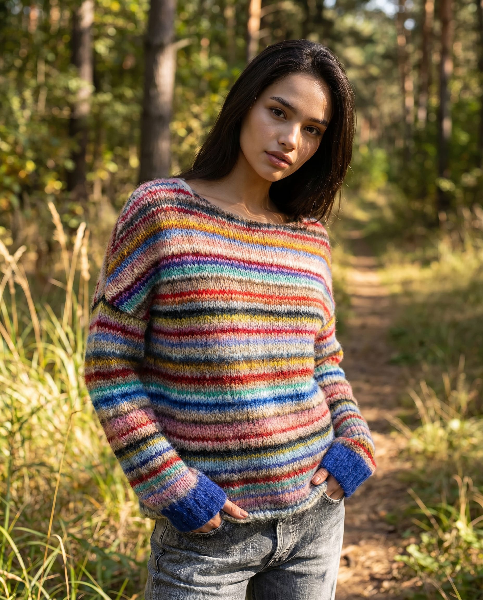 Women's Retro Chunky Knit Jumper | Queenie_2