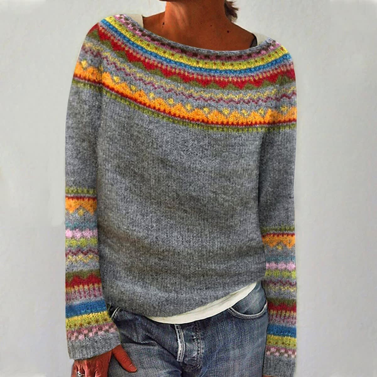 Women's Retro Chunky Knit Jumper | Queenie_4