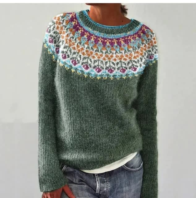 Women's Retro Chunky Knit Jumper | Queenie_5