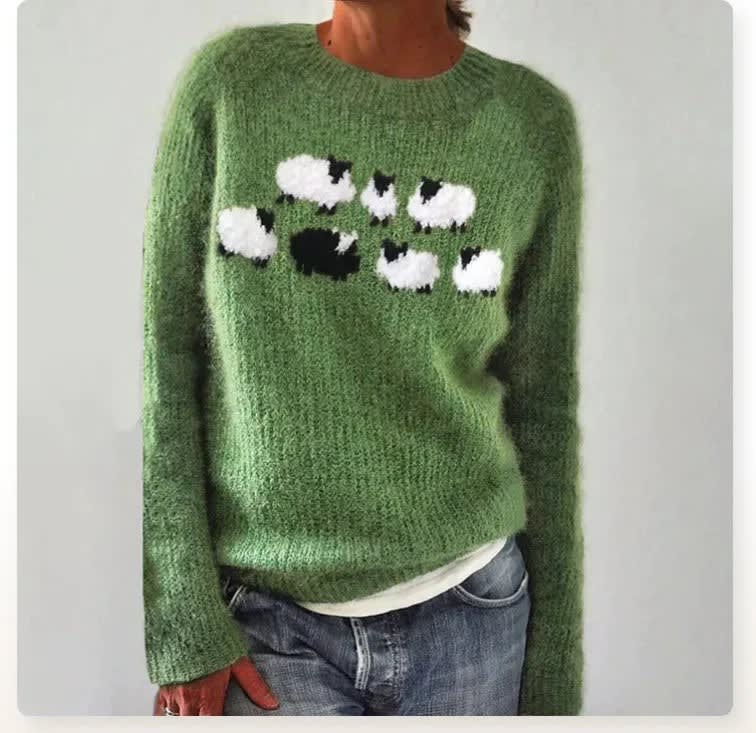 Women's Retro Chunky Knit Jumper | Queenie_7
