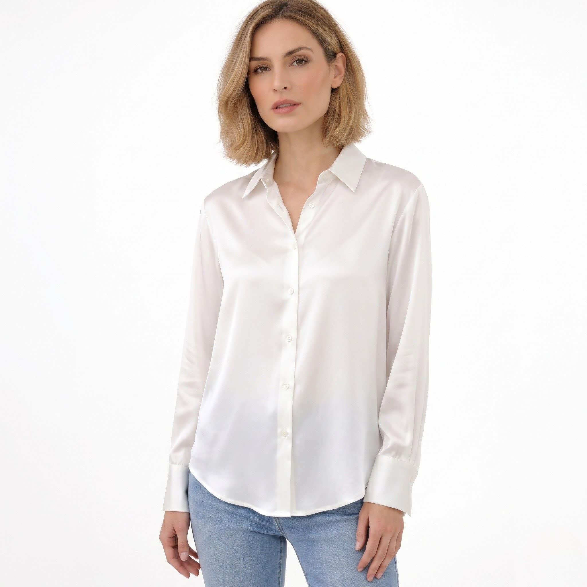Women's Satin Relaxed Fit Blouse | Yolande_8
