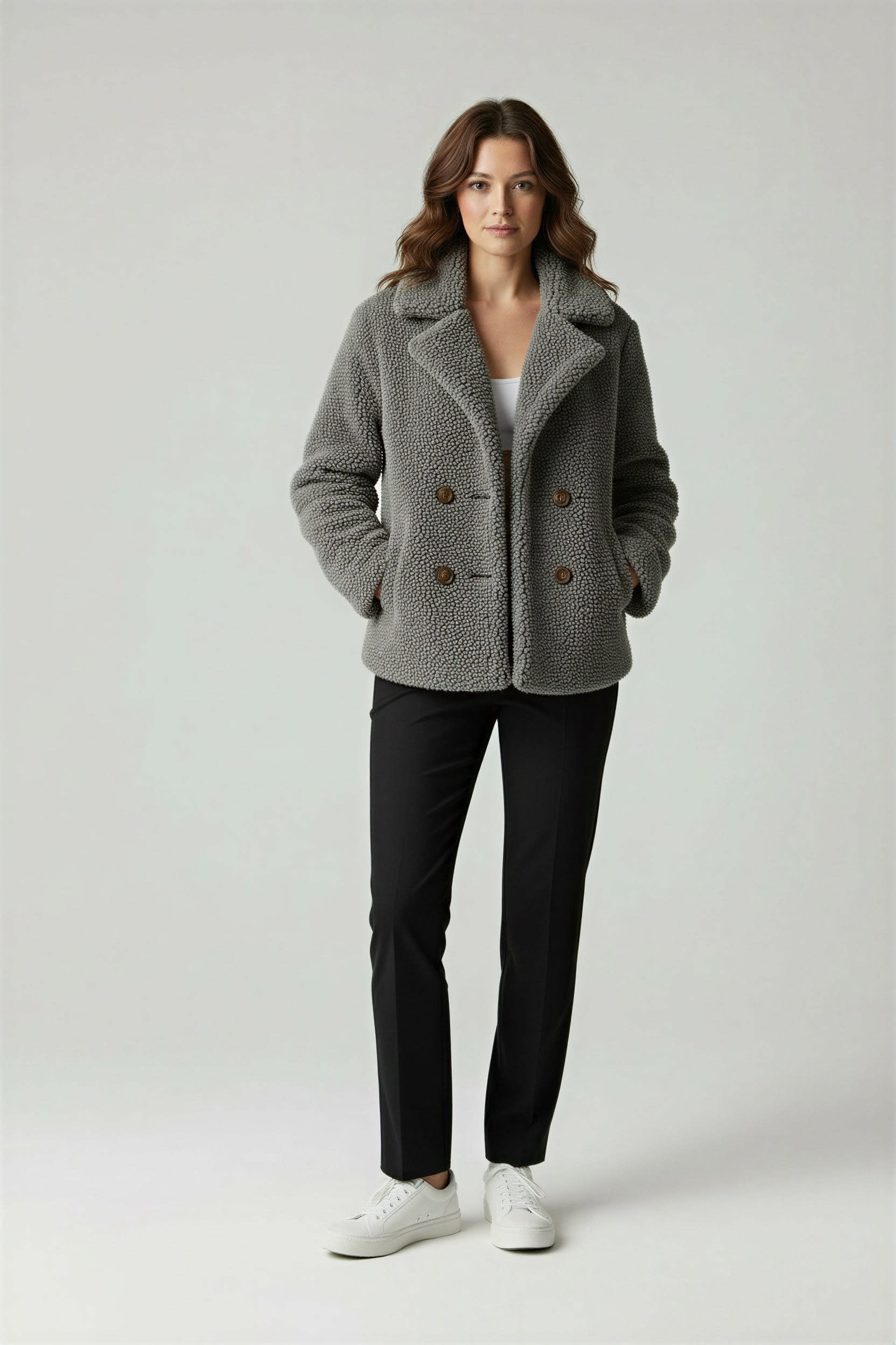Women's Oversized Sherpa Teddy Coat | Holly_2