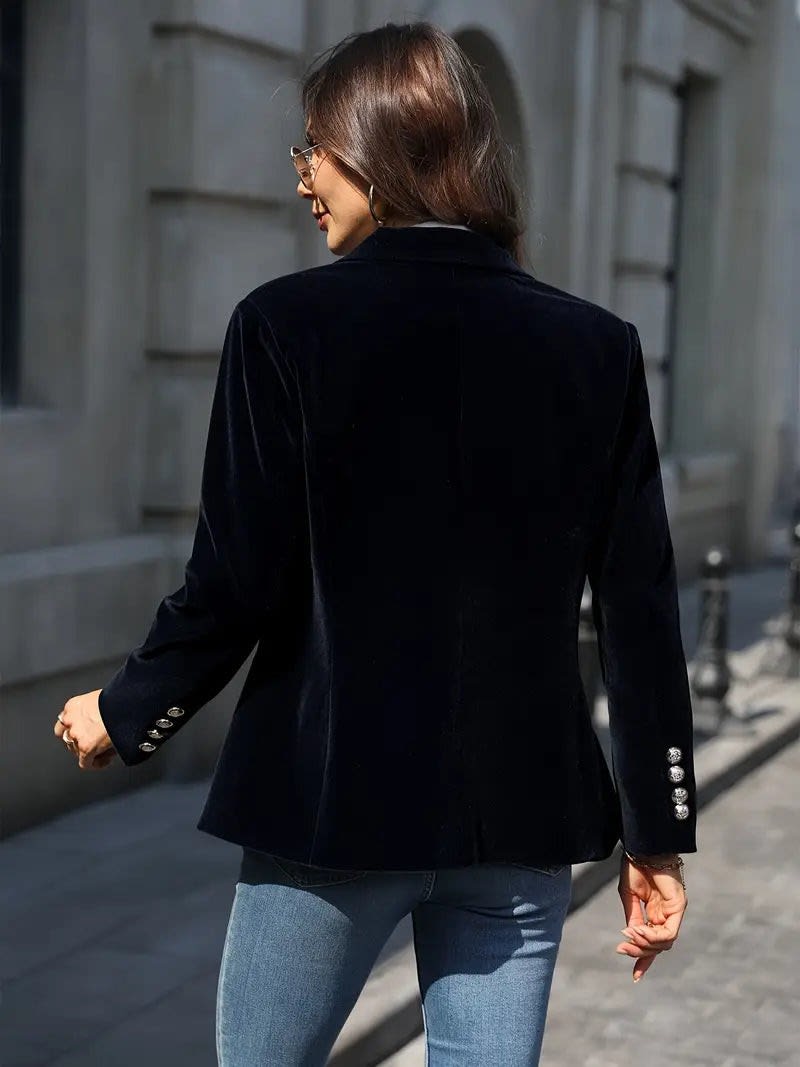 Women's Single Breasted One Button Blazer | Samantha_5